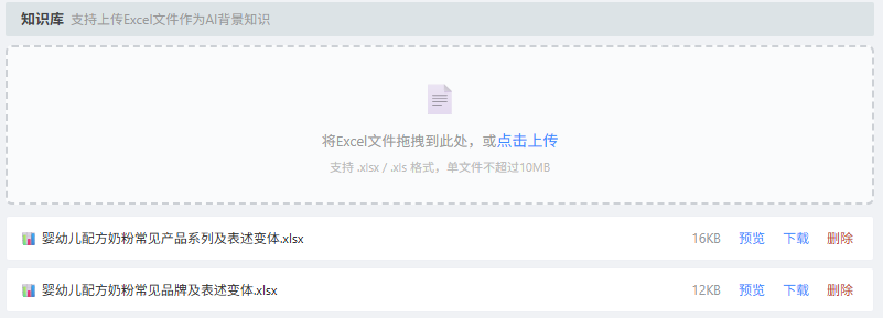 新增 AI 智能对话题功能示意图